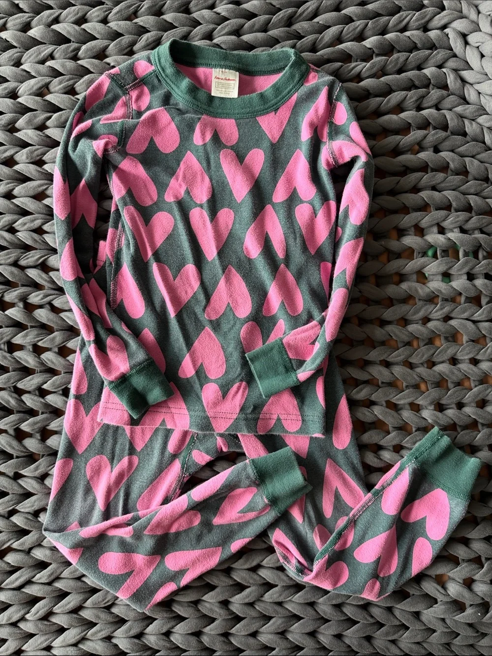 Hanna Andersson Organic Cotton Heart Pajama Set – 110 cm